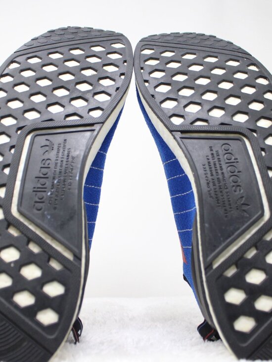 Adidas Shoes Mens 13 NMD_R1 V2 “Logo Patch” Team Power Black/Blue/Red/White main image 12